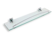 Novaservis Polička rovná Metalia 12 se zábradlím, sklo/chrom, , 0253,0