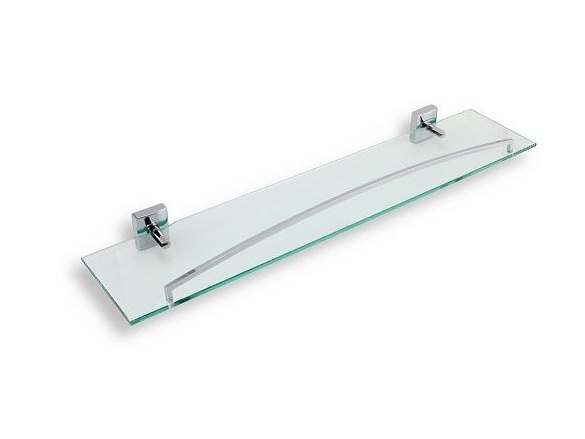 Novaservis Polička rovná Metalia 12 se zábradlím, sklo/chrom, , 0253,0