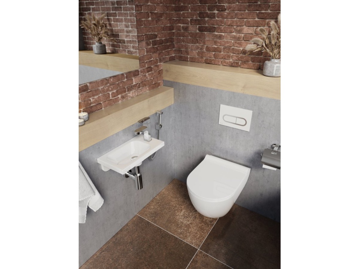 Ravak WC Uni Chrome RimOff, závěsný, černá