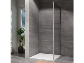 Sprchové kúty –  Lansanit Sprchová stěna Vati 800 mm, sklo čiré, profil chrom,  LAN05027