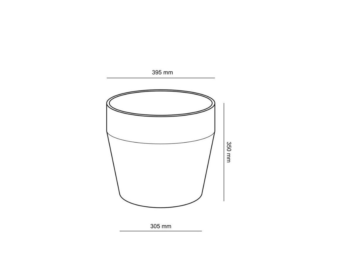 Granitové květináče Granisil granitový květináč MONTI 35 cm