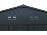 Kovová garáž 3 x 6 m se sedlovou střechou Antracit Riwall PRO RMCG 20x10 Anthracite