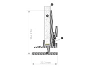 Ukončovací lišta Leddex Al profil LGP-T