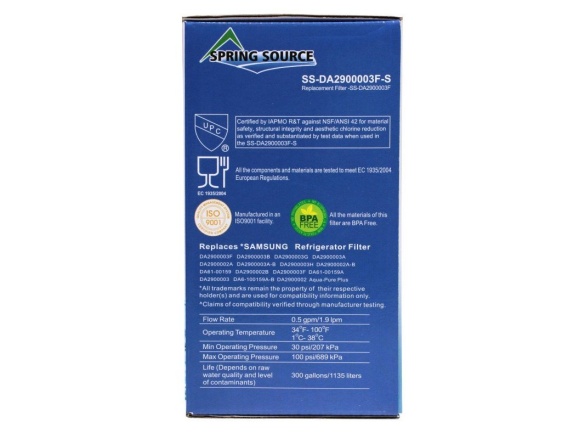 Filtry pro lednice Spring Source RWF2900A