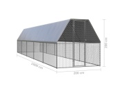 Scobax Venkovní klec - oplocený výběh - 2x10x2 m