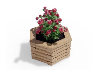 Dřevěné –  Česká Manufaktura Variogrow šestistran 90 cm x 43,5 cm, bez nopové fólie, bez dna