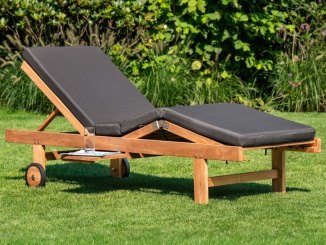 Tuindeco –  Tuindeco Teak Sunlounger Wembley
