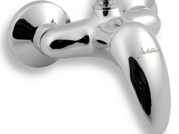 Novaservis Sprchová baterie Metalia 55 100 mm, chrom, nástěnná, bez příslušenství,  55066/1,0