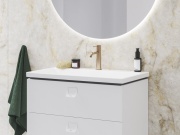 Ravak ES 012.21BLM Umyvadlová stojánková baterie BeCool 190 mm bez výpusti, Black Matt