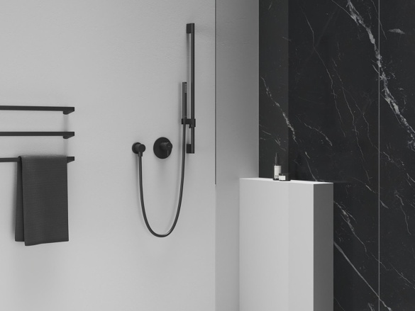 Ravak 701.21GB Podomítkový vývod, Graphite Brushed