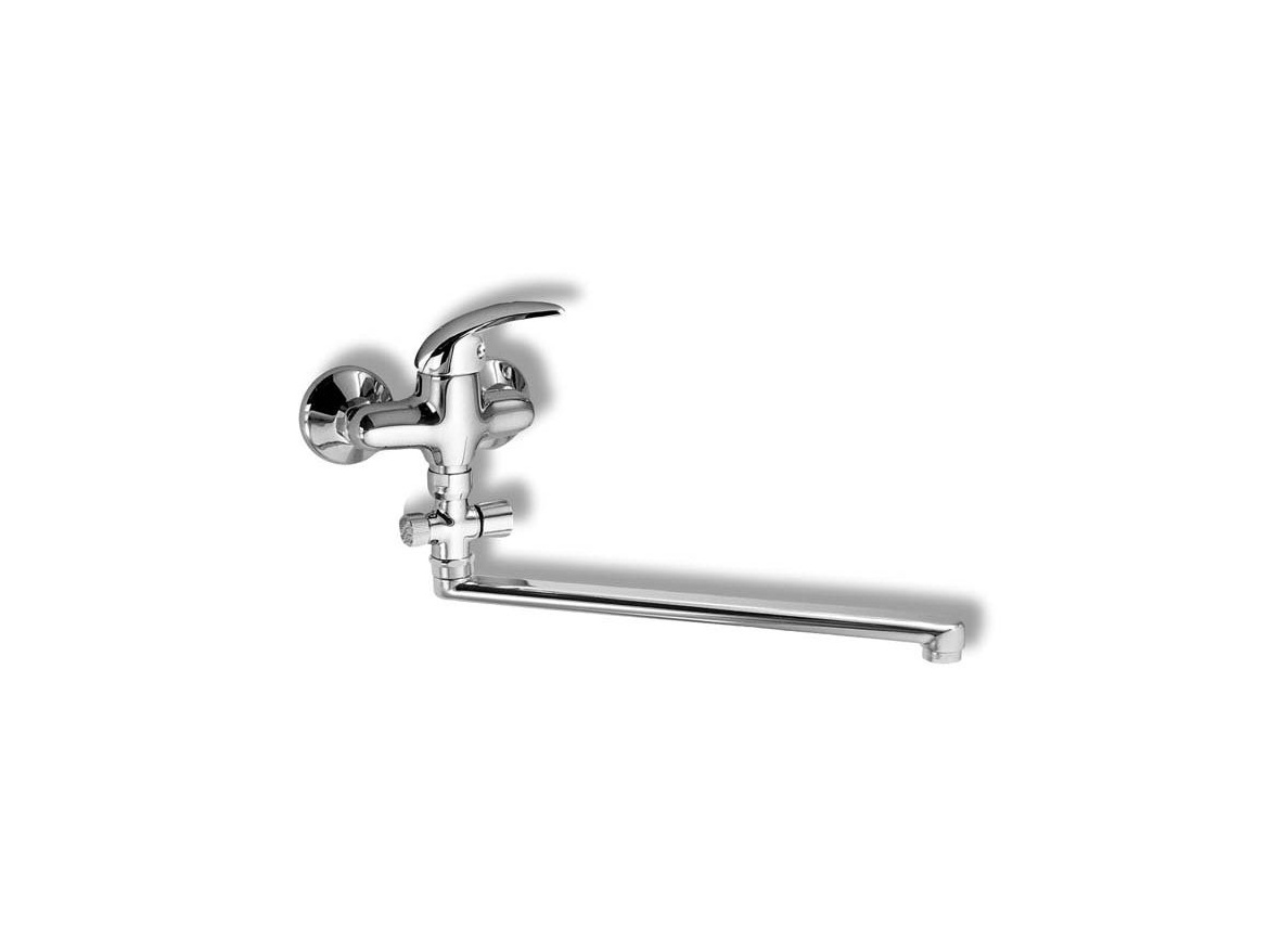 Novaservis Umyvadlová paneláková baterie Metalia 55 100 mm, chrom, nástěnná, bez příslušenství,  55073/1,0