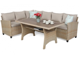 Kertek –  VespaGarden Rohová sedací souprava z technoratanu Lagos Beige