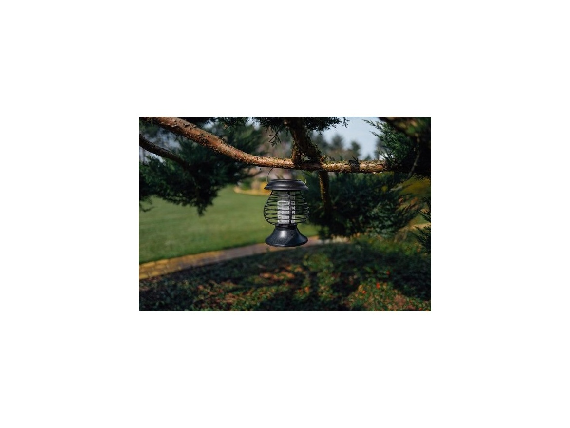 Bradas Solární odpuzovač komárů LED / UV lampa s držákem