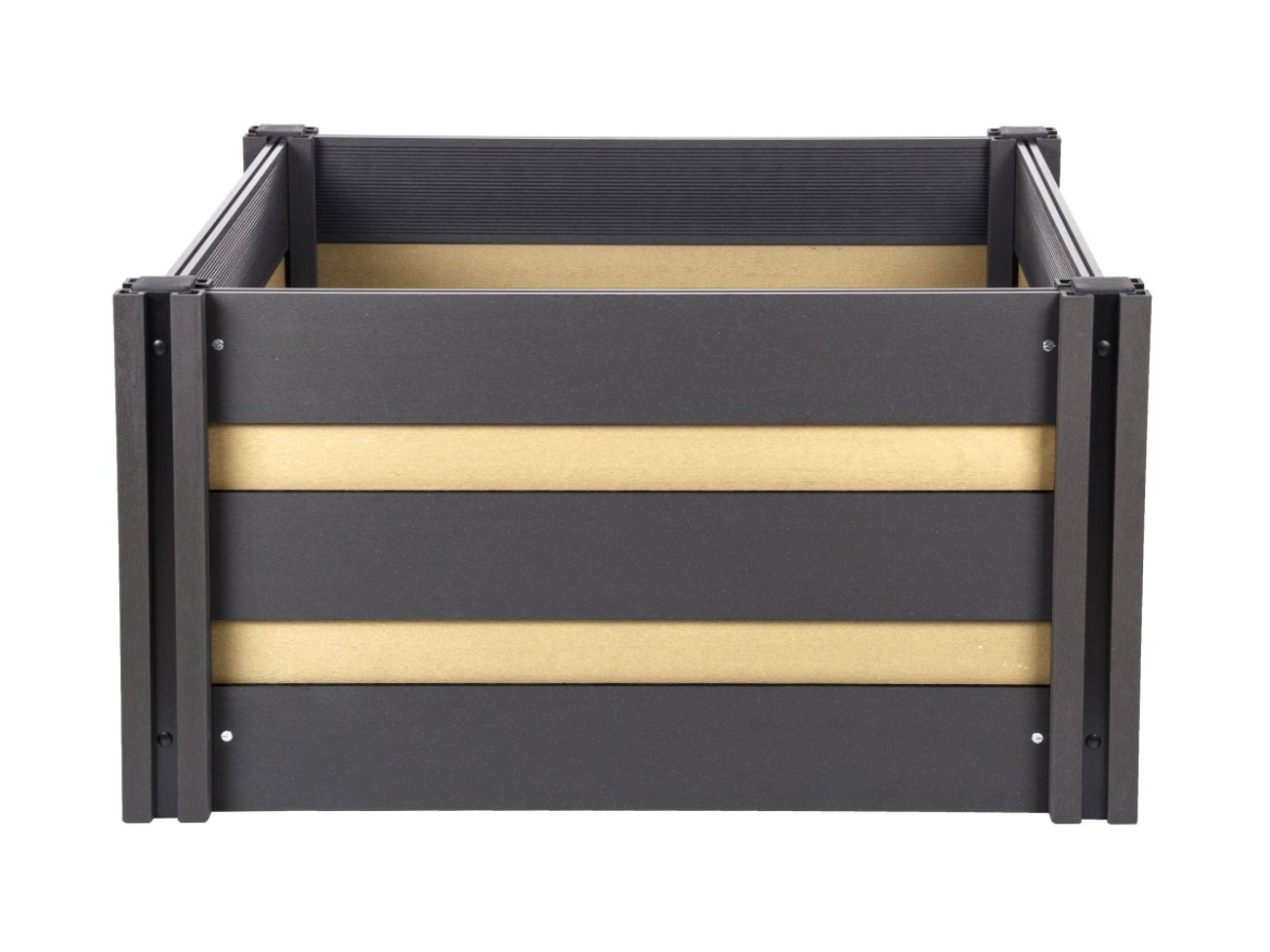 G21 Vyvýšený záhon  Crop Duo 106 x 106 x 57, WPC, Cumaru