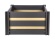 G21 Vyvýšený záhon  Crop Duo 106 x 106 x 57, WPC, Cumaru
