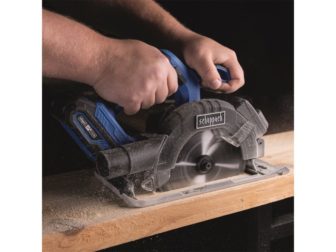 Aku 20 V IXES okružní pila (bez baterie a nabíječky) Scheppach C-HCS165-X