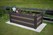 G21 Vyvýšený záhon  Crop Duo 143 x 68 x 57, WPC, Ořech