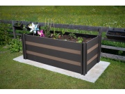 G21 Vyvýšený záhon  Crop Duo 143 x 68 x 57, WPC, Ořech