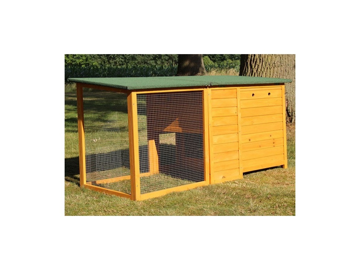 Kurník Scobax Dřevěný kurník TEMELÍN MAXI, 2150x650x800 mm