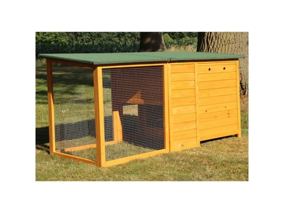 Kurník Scobax Dřevěný kurník TEMELÍN MAXI, 2150x650x800 mm