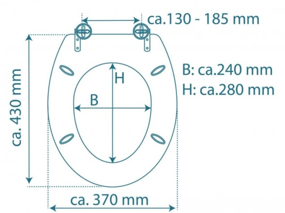 WC sedátka, záchodová prkna Schütte DIAMOND | MDF HG, Soft Close