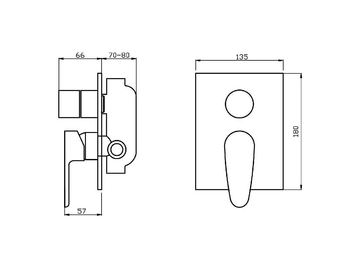 Novaservis Vanová baterie Titania Smart, chrom, podomítková, s příslušenstvím,  98050R,0