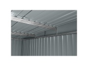 Zahradní domek kovový 2,4 x 2,8 m s pultovou střechou antracit Riwall PRO RMSP 9x8 Anthracite LUX