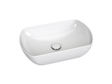 Ravak Umývadlo Uni Slim O 50, bez otvoru pre batériu, bez prepadu, biela