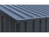 Fém garázs 3,8 x 6 m nyeregtetővel, antracit színű Riwall PRO RMCG 20x13 Anthracite