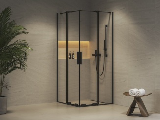 Sprchování –  Ravak RORV2 80x80, lesk+transparent