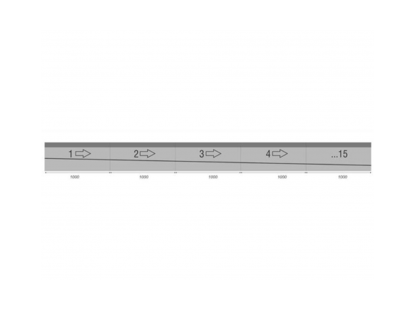 Covernit Spádový betonový žlab D400 s litinovou mříží