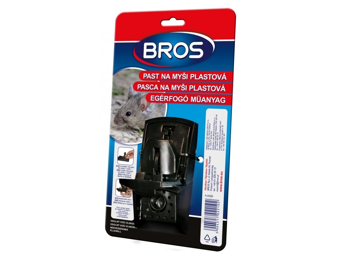 Bros Plastová past na myši