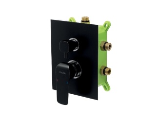 Vodovodní baterie – Novaservis Sprchová baterie Nobless Tina, černý, podomítková, bez příslušenství, BOX38051RX,5