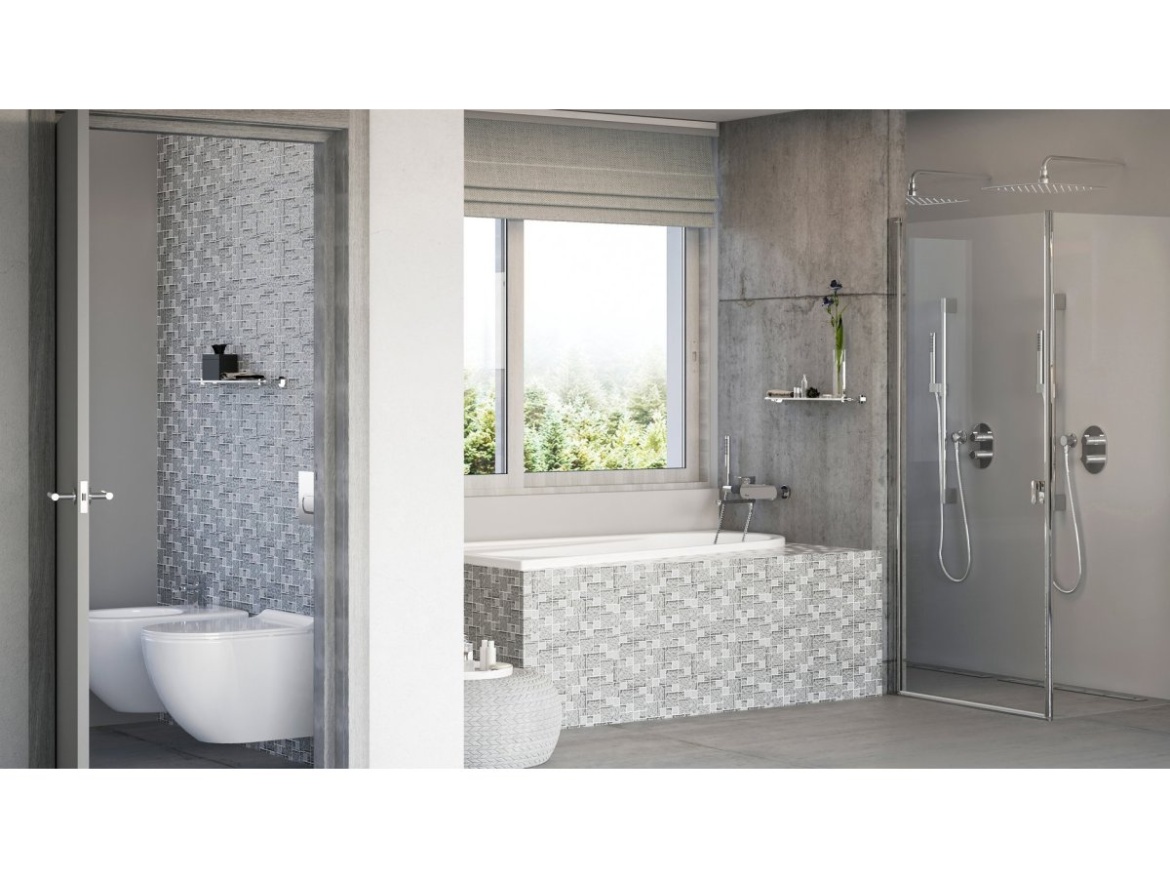 Ravak CR 500.00CR Polička sklenená, chróm