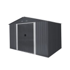 Zahradní domek kovový 3 x 2,4 m se sedlovou střechou antracit Riwall PRO RMSA 8x10 Anthracite