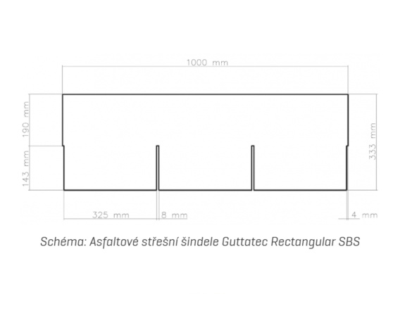Aszfaltzsindely Gutta Guttatec Rectangular SBS