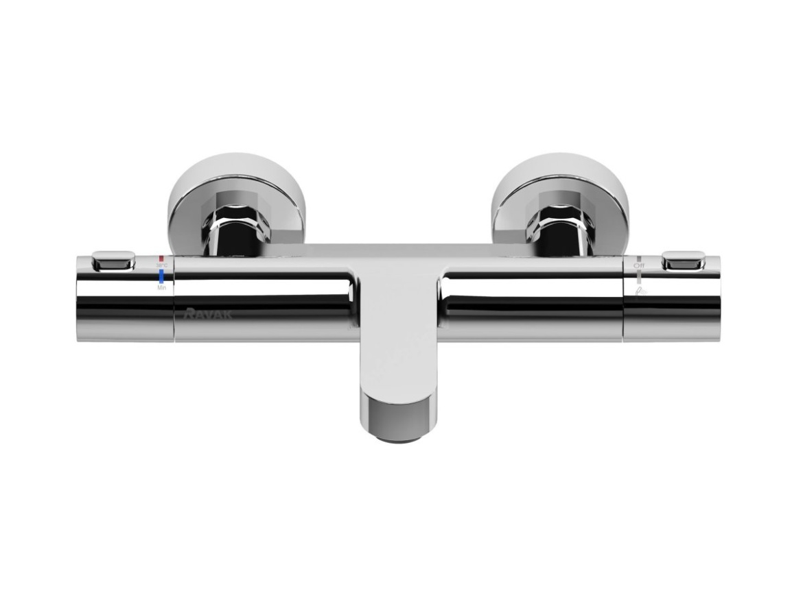 Ravak TE 023.00CR Termostatická vanová nástěnná baterie bez sprchového setu, chrom