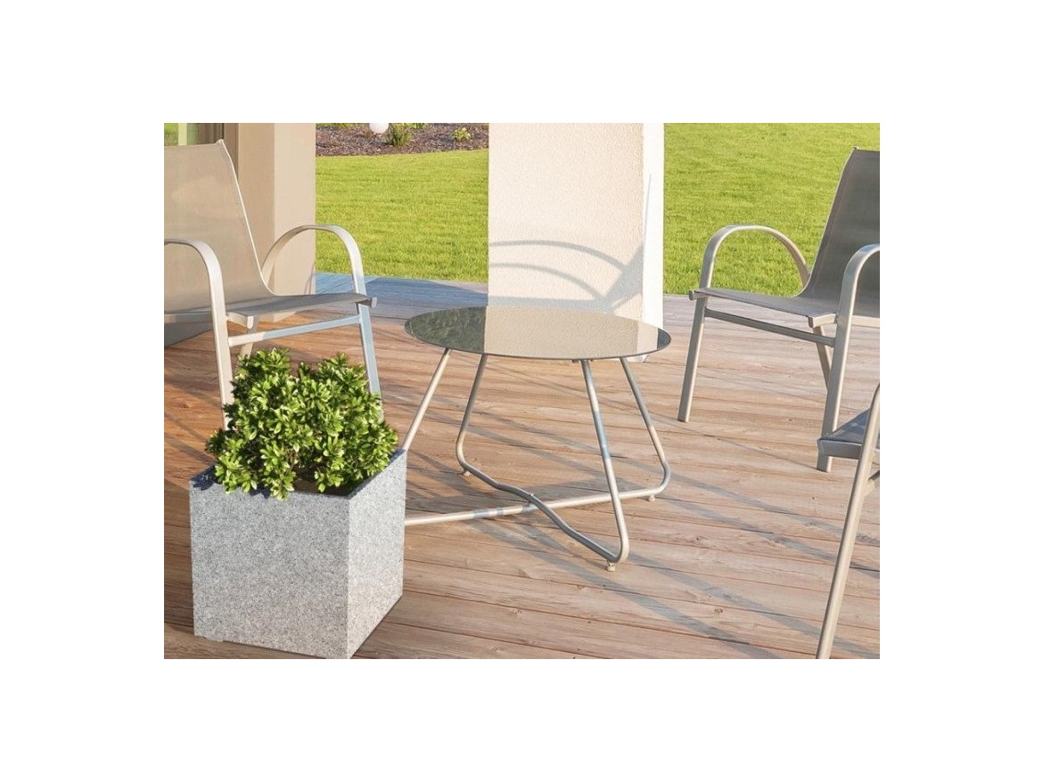 Granitové květináče Granisil granitový květináč KUBI 30 cm