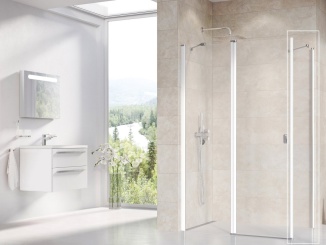 Koupelna a WC –  Ravak CPS 90, satin+transparent