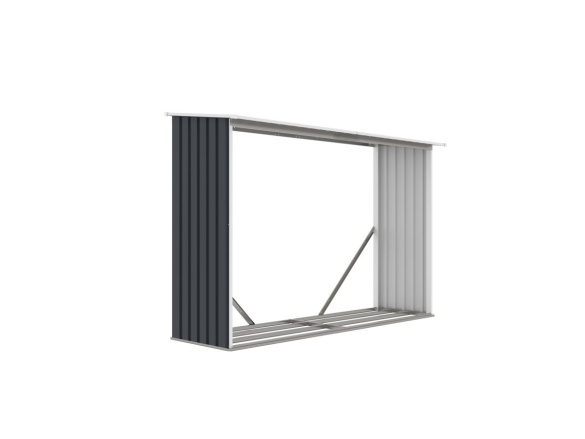 G21 Přístřešek na dřevo  WOH 181 - 242 x 75 cm, antracitový