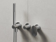 Ravak SG 065.10WHM.O2.+S Podomítková baterie 2-cestná s tělesem, se sprchovým setem, bílá matná