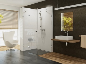 Koupelna a WC –  Ravak BSDPS 110x80 P, chróm+transparent