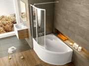 Ravak VSK2 Rosa 160 P, bílá+transparent