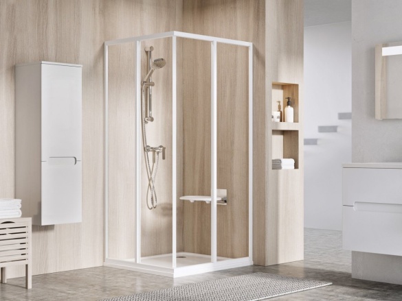 Ravak SRV2 90 195, čierna+pearl