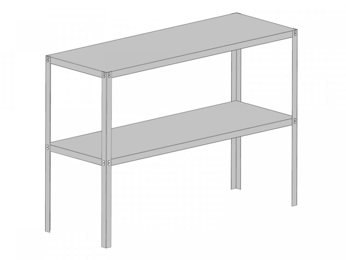 Oceľový regál Scobax Ocelový regál GSD