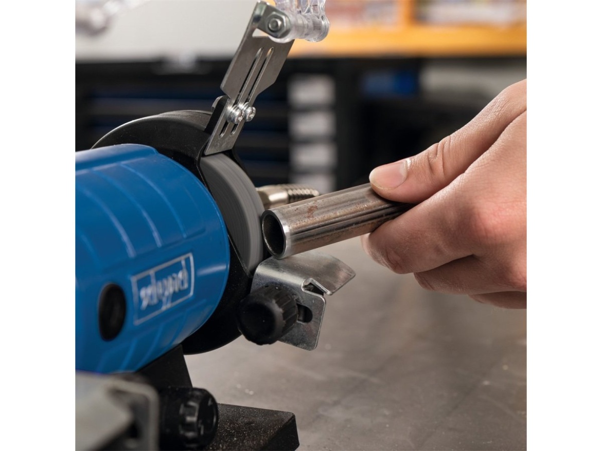 Dvoukotoučová bruska/leštička se systémem Flexidrive Scheppach HG 35