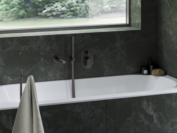 Ravak EL 065.20BLM.O2.RB07E Podomítková baterie 2-cestná bez tělesa, Black Matt