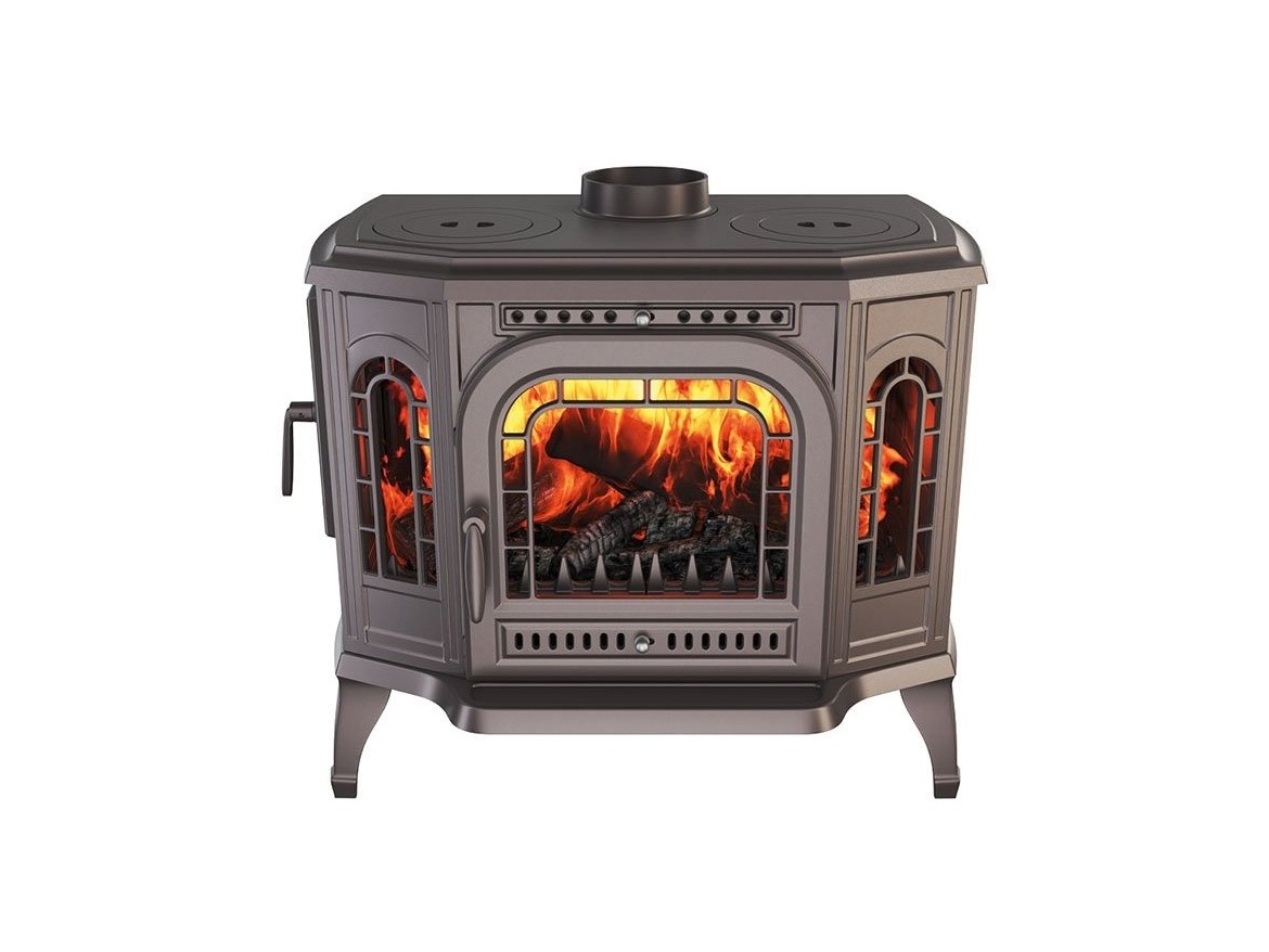 Kawmet Litinová krbová kamna P7 LB s varnými plotnami - 10,5 kW ECO + příslušenství