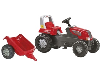 Záhradné hračky –  Rolly Toys Šlapací traktor Junior s vlečkou