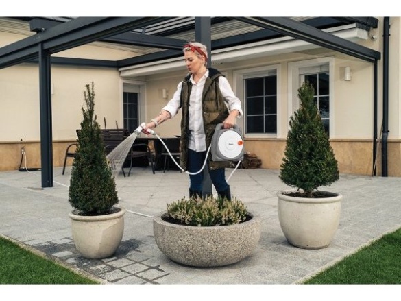 Bradas Přenosný zavlažovací buben s hadicí  White Line 3/8" 11,5m - HANDY GO WL-W4K115